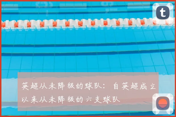 英超从未降级的球队：自英超成立以来从未降级的六支球队